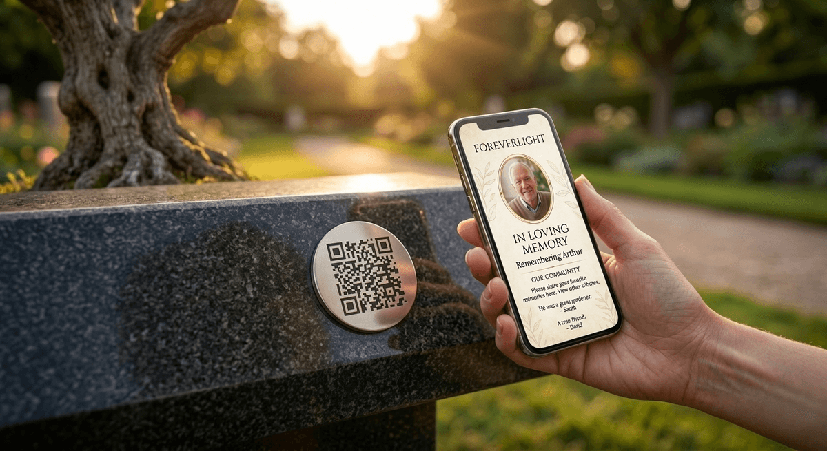QR code memorial